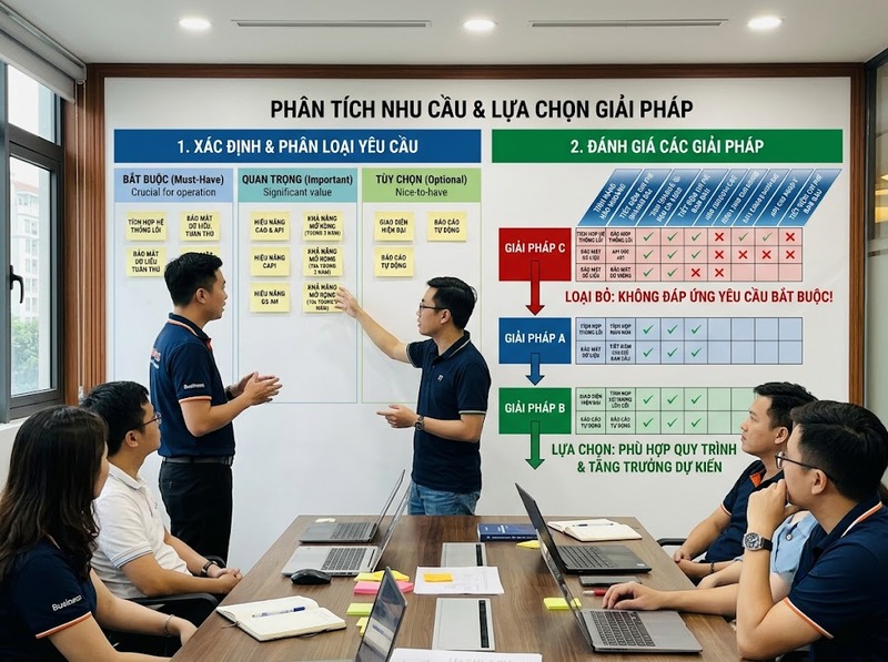 Tiêu chí lựa chọn nhà cung cấp công nghệ về năng lực, uy tín, hỗ trợ và chi phí
